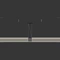 Three Different Color Linear Wall Lamps With Black Copper Gray Bases Mounted On White Wall