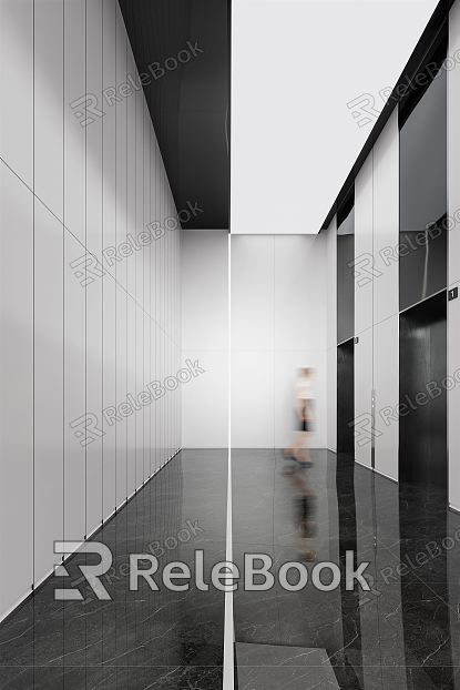 modern elevator hall model