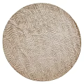 Round Textured Area Rug In Neutral Tones For Home Decor