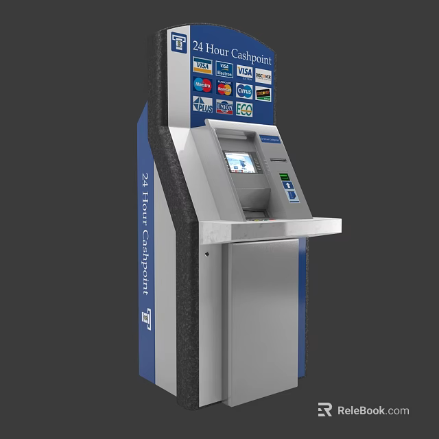 24Hour Campus Public Facility Self Service Payment Terminal With Multiple Card Options 3d model 