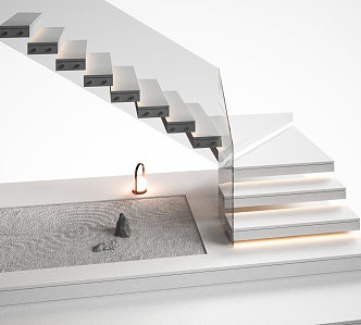 Modern Stairs 3d model