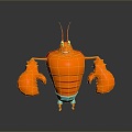 lobster big lobster crystal lobster cartoon lobster marine animal fish freshwater fish marine fish animal 3d model