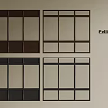 Poliform Casement Windows Featuring Various Designs And Different Frame Styles 3d model