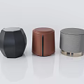Modern Sofa Stools Three Different Designs Black Brown Grey Contemporary Home Decor 3d model