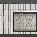 Modern background wall Bump background wall 3d model