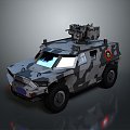 Bulletproof Car Armed Jeep Armed Car Armed Bulletproof Car Military Jeep Off-road Jeep Humvee 3d model