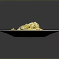 Creamy Fettuccine Pasta Topped With Fresh Herbs Served On White Plate For Flavorful Meal