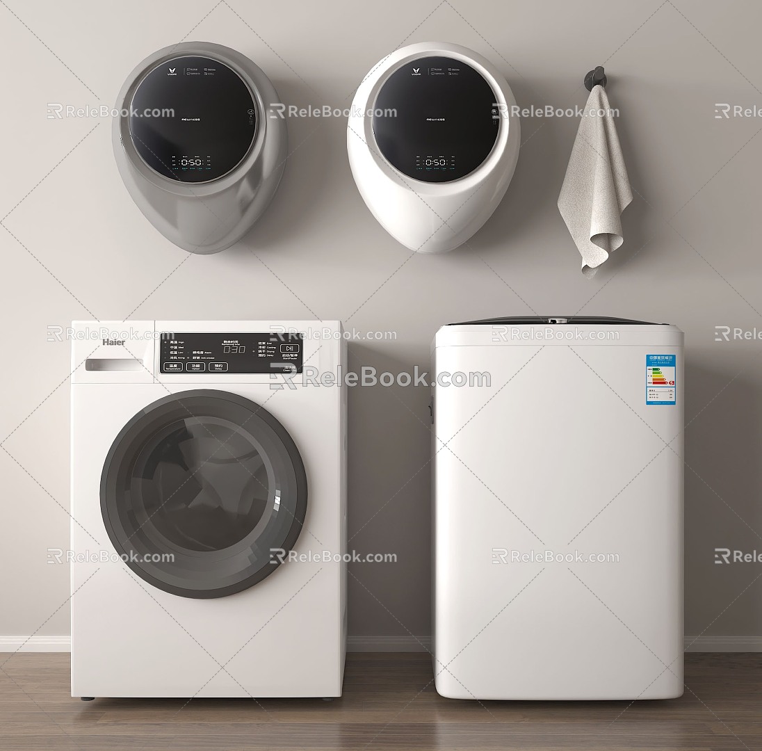 Modern washing machine drum washing machine wall-mounted washing machine 3d model