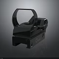 Weapon Tactical Ring Sight With Metal Construction And WVR Logo Optic Accessory 3d model