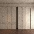 Elegant Modern White Wardrobe Design With Arched Cabinet Doors And Storage Drawers