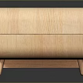 Modern Wooden Coffee Table With Simple Design And Storage Drawers