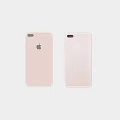 Pink iPhone Back Design Featuring Apple Logo Camera Lens And Glass Material 3d model