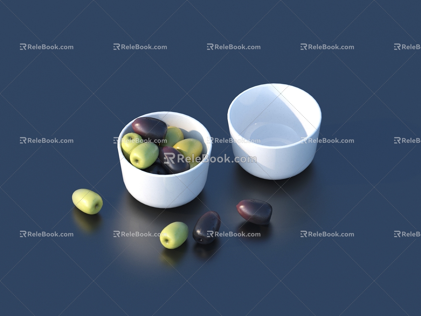 Fruit Food Gourmet Bowl 3d model