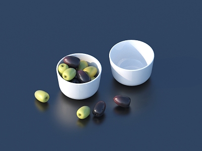 Fruit Food Gourmet Bowl 3d model