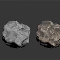 Natural Decorative Stones With Silver And Brown Rough Surface Texture