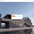 New Chinese Style Post Station Building Public Building Landscape Building Shop Building Cafe Building 3d model