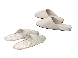 Shoes Slippers 3d model