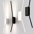 Modern Wall Lamps With Black And White Design And Long Slim Arms
