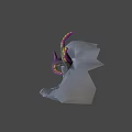 Game and Movie Character Purple Tentacles With Yellow Spots On Gray Rock