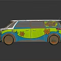 Colorful Solar Powered Van With Flower Decals And Vibrant Exterior Design Accents