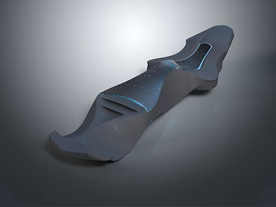 Modern Futuristic Abstract Design Object With Sleek Curved Surface And Ergonomic Shape 3d model