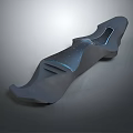 Modern Futuristic Abstract Design Object With Sleek Curved Surface And Ergonomic Shape 3d model