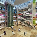 Atrium Location of Grand Mall 3d model