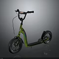 Green Electric Bicycle With Modern Design Smooth Wheels And Urban Riding Style