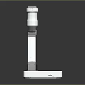 Modern Adjustable Arm Desk Lamp With White Design And Control Panel For Home Office Use