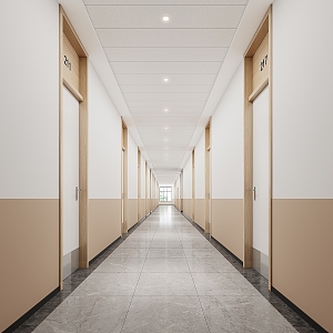 Dormitory Corridor Dormitory Corridor Student 3d model