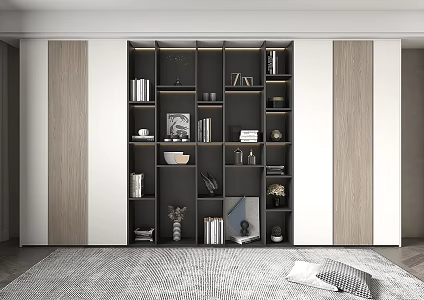 Modern Decorative Cabinet Decorative Bookcase 3d model