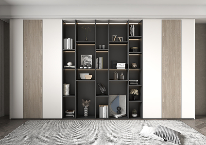 Modern Decorative Cabinet Decorative Bookcase 3d model