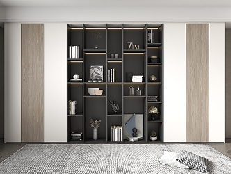 Modern Decorative Cabinet Decorative Bookcase 3d model