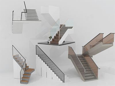 Modern Stairs 3d model