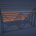 Sturdy Sports Bleachers With Metal Frame And Wooden Steps For Sports Venues