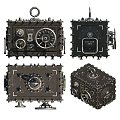 Modern Other Steampunk decor safe 3d model