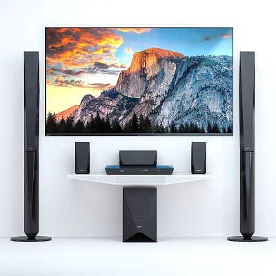 Modern TV Home Theater Amplifier Audio 3d model
