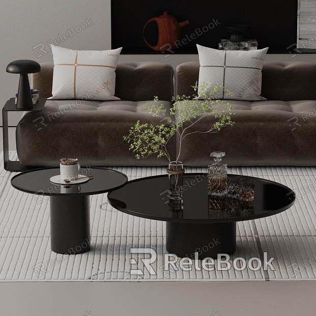 Modern coffee table model