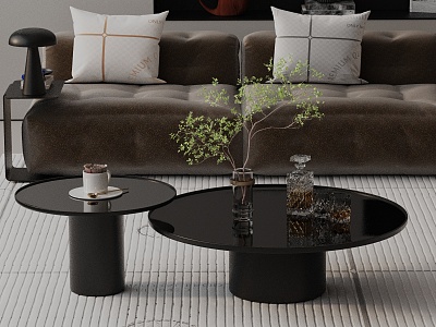 Modern coffee table model