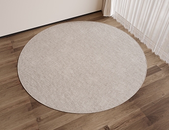 Round carpet 3d model