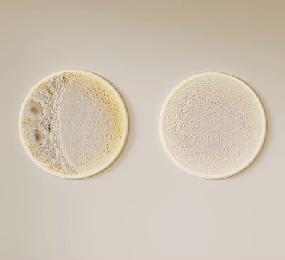 Round Light Colored Wall Lamps For Modern Home Interior Decoration And Lighting 3d model