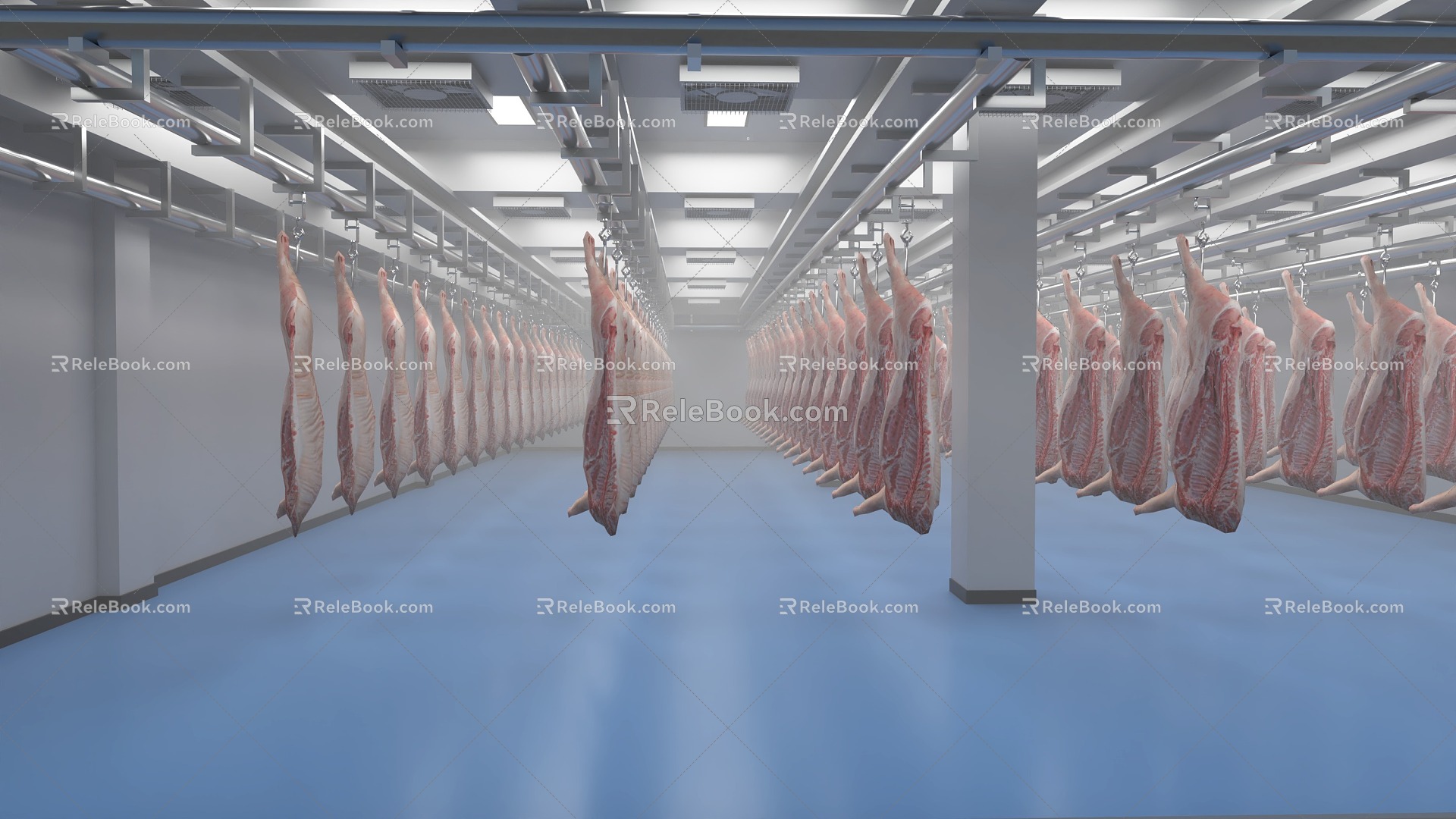 Cold Storage Warehouse 3d model