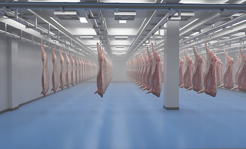 Cold Storage Warehouse 3d model