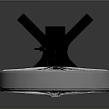Floor Fan With Metal Grille Black Stand And Stable Base Design