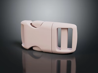 Light Pink Hardware Buckle Fastener Tool For Secure Connection With Durable Design And Practical Use 3d model