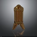 Golden Precision Mechanical Component With Spiral Structure And Three Legged Support