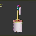Stainless Steel Equipment with Cylindrical Container Vertical Rod and Connecting Components