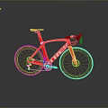 TREK Red Road Bike With Black Handlebar Seat And Sleek Wheels Design