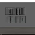 Modern Double Doors Design With Glass Panels And Black Frames For Home Interior