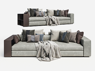 Modern double sofa 3d model